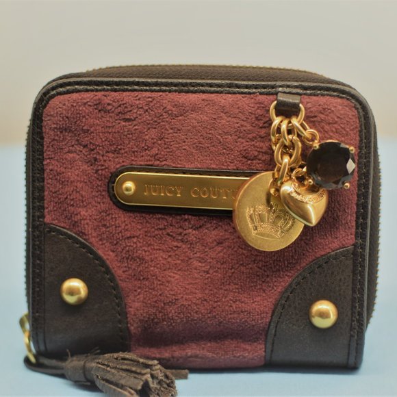 Juicy Couture Handbags - JUICY COUTURE Burgundy/Brown Wallet